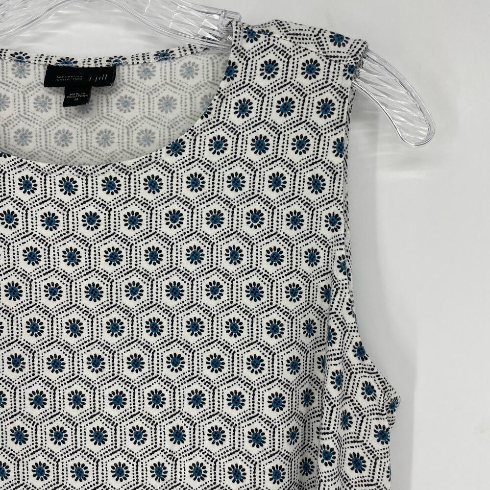 J. Jill Soft Stretchy Printed Tank Top Size Large - Picture 3 of 6